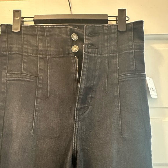 Free People Light Black Flare Jeans - Picture 3 of 10